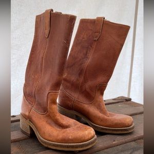 Vintage leather boots
